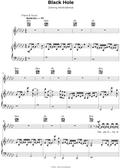 Digital Sheet Music: Black Hole